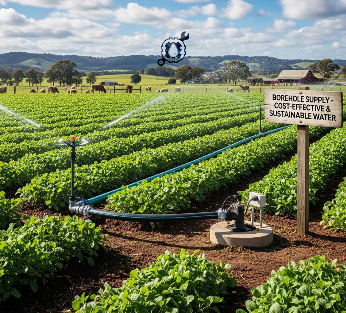 Borehole integrated irrigation system
