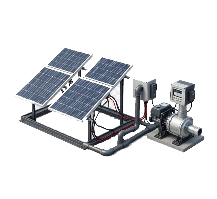 solar submersible pump installation